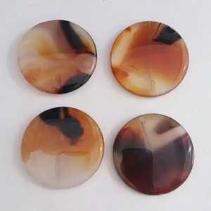 Sous-verres élégants en corne de buffle naturelle pour thé café jus vin fait à la main Restaurant Bar hôtel bureau décor tapis et tampons - Product Image 1