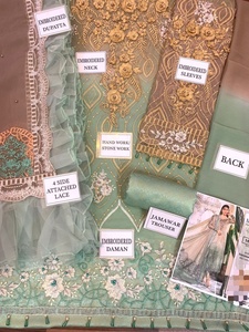 Salwar Kameez de Chifón con Bordado Intenso Estilo Indio-Pakistaní, Ideal para Ocasiones Especiales, Lavable y de Alta Calidad, Éxito de Ventas Verano 2022 - Product Image 2