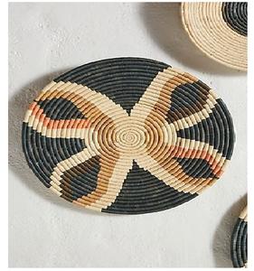 Manteles individuales de ratán Posavasos de ratán para mesa de comedor Soporte de aislamiento térmico Tejido a mano hecho en La India - Product Image 1