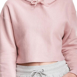 Sudadera con capucha de sublimación corta de alta calidad para mujer de nuevo estilo, superventas, Sudadera con capucha de sublimación de manga larga de tendencia superior para mujer - Product Image 1