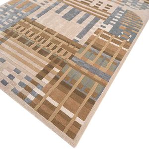 Meilleure vente de tapis de luxe au design moderne en peluche tufté à la main nouvelle laine indienne rouille pour salon et cuisine décoration intérieure - Product Image 2