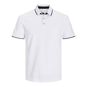 Chemise de golf pour homme, couleur unie, 100% coton, tissu tricoté, 6,5 oz. T-shirt à manches courtes à séchage rapide, style décontracté - Product Image 4