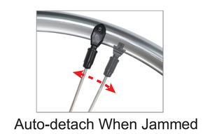 SUNNYWHEEL SW-POP : Fixation de garde-boue arrière en plastique (3,2 mm) pour vélo – Système de sécurité anti-déchirure - Product Image 4