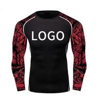 Rashguard léger personnalisé pour hommes, protection solaire UPF50, manches longues, surf et BJJ, logo personnalisé jusqu'à 5XL