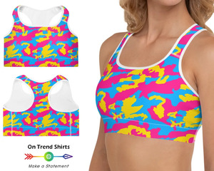 High <b>Stretch</b> Fitness Sports <b>Bra</b> Soft Cotton Sports <b>Bra</b> Breathable Design Sports <b>Bra</b> For Active Wear Comfort - Product Image 2
