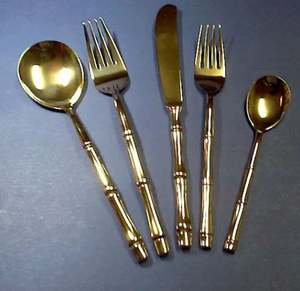 Juego de cubiertos de lujo de Metal decorativo de Venta caliente para uso en hoteles y restaurantes domésticos a precio mayorista - Product Image 3