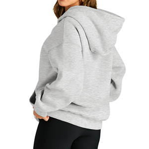 Sweatshirts à capuche surdimensionnés décontractés 100% coton 500 GSM, avec impression personnalisée épaisse et épaules tombantes, sweatshirts à capuche pour femmes - Product Image 4