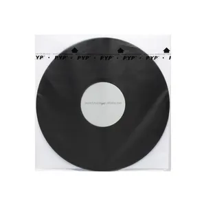 Ống Bọc Trong Ghi Âm Vinyl LP Chống Tĩnh Điện 12 Inch 33 RPM 3 Lớp Poly Kèm Giấy Gạo