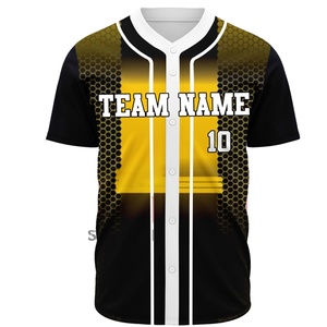 Maillot de baseball personnalisé unisexe pour adulte, respirant, séchage rapide, léger, avec nom d'équipe, idéal pour le football – Vente chaude - Product Image 1