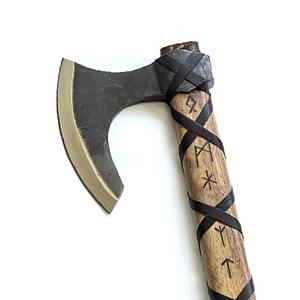 Hache en acier Damas industriel de haute qualité Steel Craft International, outil de coupe de bois Viking pour le camping et la survie en extérieur - Product Image 2