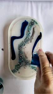 LISTINGS Handmade Resin Epoxy Serving <b>Tray</b> One-of-a-Kind Kitchen Essentials for Home Restaurant Hotel Decorative Serving Tra - Product Image 4