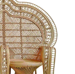 Silla de ratán Nalendra Twin Peacock, diseño moderno marrón Natural para Hotel, apartamento, comedor al aire libre, sala de estar, venta al por mayor de fábrica - Product Image 3