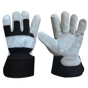 Guantes de Cuero Vacuno de Grado AB Industriales EN388 para Trabajadores Canadienses, 11 oz, 707, con Puño de Seguridad con Logotipo, Protección para Manos, Anticorte, Antideslizantes - Product Image 4