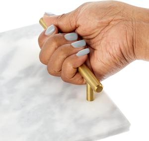 Ensemble de sous-verres rectangulaires blancs de qualité supérieure, faits à la main, modernes, luxueux, écologiques, en marbre, absorbants, pour boissons - Product Image 6