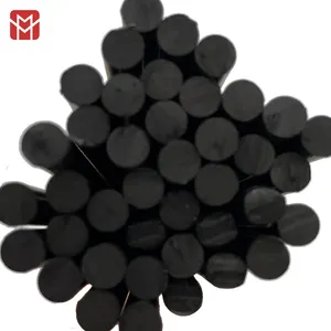 ZOVGOV Functional Engineering Plastic Material Carbon Fiber Polyetheretherketone Stock V-0 Grade CF30 PEEK Rod