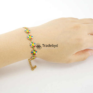 Pulseras de resina Tradebyd, joyería elegante hecha a mano, perfecta para mujeres y niñas, boutiques de fiesta y venta al por menor - Product Image 4