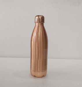 Botella de agua de cobre puro de la mejor calidad con tapa Última llegada Forro de botella de cobre de metal Precios al por mayor impresos - Product Image 4