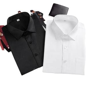 Camisas formales de manga larga de algodón para hombre de alta calidad de fábrica, camisas de vestir para hombre, camisas de vestir personalizadas sólidas teñidas a la moda - Product Image 1