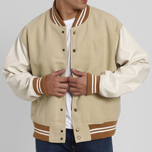 Chaqueta Varsity de Diseño Personalizado de Moda, Chaqueta de Invierno de Alta Calidad con Bordado, Cuello Alto, Logotipo Frontal, Ropa Casual Unisex, Servicio OEM - Product Image 2