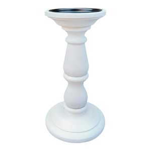 Portavelas de madera elegante para decoración del hogar con patrón geométrico moderno para un aspecto elegante y minimalista - Product Image 1
