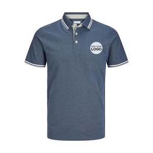 Camisetas Casuales de Manga Corta para Hombre, Corte Ajustado, con Logotipo en el Pecho, Estilo Polo - Product Image 2