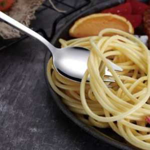 Ensemble de couverts modernes au design élégant, cuillères à fourchette de mariage, en acier inoxydable poli miroir, personnalisable pour restaurants, hôtels et événements - Product Image 4