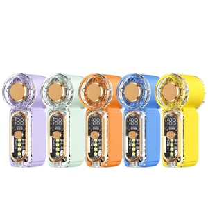 100-Speed Handheld <b>Usb</b>-C Rechargeable Ultra Lightweight High Speed Turbo <b>Mini</b> <b>Fan</b> for Travel Outdoor - Product Image 1