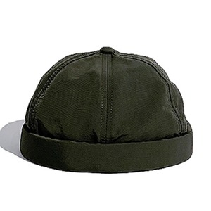 Vente en gros PU cuir couleur unie Docker casquette sans bord chapeau unisexe réglable Vintage rue sportif quotidien élégant - Product Image 3