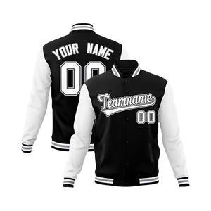 Veste universitaire pour hommes personnalisée en coton mélangé veste Letterman personnalisé cousu nom numéro saison d'hiver disponible Service OEM - Product Image 3