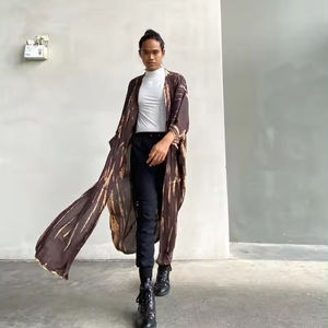 Oem Odm Available Beach Cover up <b>Long</b> <b>Kimono</b> Summer Holiday Wrap Dress Boho Lady Beach Women <b>Kimono</b> <b>Long</b> Sleeve Tie Dye <b>Kimono</b> - Product Image 2