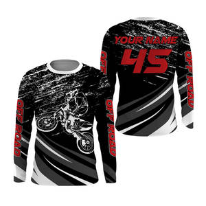 Maillots de Motocross et VTT à Manches Longues, Design OEM, Vente en Gros, Personnalisables par Sublimation - Product Image 3