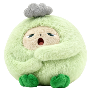 Muñeco <span class=keywords><strong>de</strong></span> Peluche Suave y Adorable en Forma <span class=keywords><strong>de</strong></span> Nube Verde con Cara Dormilona - Product Image 1