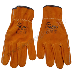 Venta caliente Precio de fábrica Material de cuero de grano de vaca Guantes de seguridad para conductores Guante de cuero de alta calidad para conductores - Product Image 4