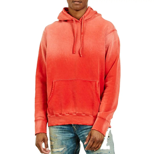 Sudadera con capucha para hombre, novedad, con logotipo personalizado, lavado ácido, 100% algodón, sudadera de gran tamaño Unisex para invierno - Product Image 2