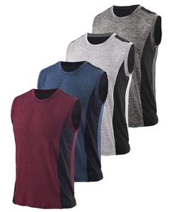 2024 último diseño transpirable camisetas sin mangas para hombres logotipo personalizado ropa deportiva de talla grande de Pakistán - Product Image 5