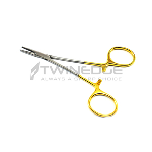 TC ที่ใส่เข็ม Webster 15cm | ขากรรไกรเรียบด้ามทอง | เครื่องมือเย็บแผลทำฟันสแตนเลส - Product Image 2