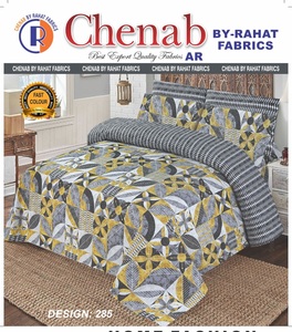 Juego de sábanas paquistaníes de algodón 100% de alta calidad, nueva colección, estilo Simple para adultos, precio al por mayor, 3 uds. - Product Image 4