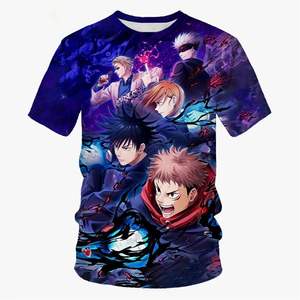 Summer new fashion trend anime <b>printing</b> <b>printed</b> T-shirt <b>neutral</b> fashion anime casual comfortable short sleeved top - Product Image 1