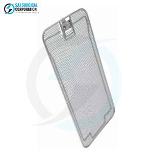 Couvre-panier chirurgical manuel en acier inoxydable de haute qualité, certifié CE, classe I, pour hôpital et clinique, uniquement pour panier à base plate - Product Image 2