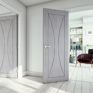 Portes CAESAR DOOR MDF-QN Modèle 2026 – Portes intérieures en MDF et placage PVC, résistantes à l'humidité et à l'eau, design minimaliste – Meilleures ventes - Product Image 4