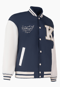 Veste de baseball légère pour hommes en haute conception de blocs de couleurs GSM avec logo personnalisable Produit de meilleure qualité pour hommes - Product Image 2