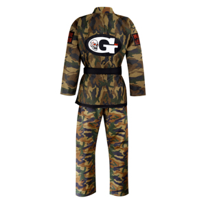 Kimonos de jiu jitsu brésilien camouflage de qualité supérieure Kimonos Genteel 100% coton avec conception personnalisée et étiquettes de marque sur la vente en gros - Product Image 3