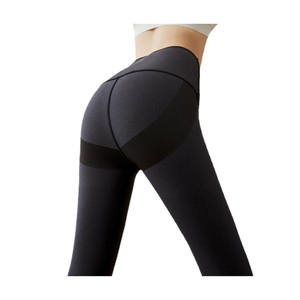 Leggings de yoga taille haute pour femme, effet push-up, sans couture, pour la salle de sport, tissu doux, extensible, antibactérien, respirant - Product Image 1