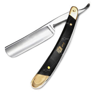 Afeitadora afilada de estilo antiguo, maquinilla de afeitar con mango único de acero damasco, fabricada por Zorg internacional - Product Image 4