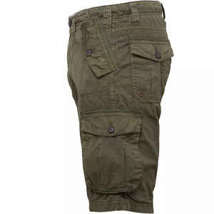 Pantalones cortos cargo cómodos y ligeros de algodón 100% de alta calidad, pantalones cortos para hombres, tendencia, bolsillos grandes rectos sueltos para hombres - Product Image 6