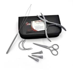 Herramienta de extensiones de cabello con lazo de cuentas Micro Links, alicates de prensa de microperlas, aguja de tracción hecha de acero inoxidable duradero, logotipo personalizado - Product Image 5