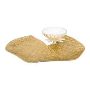 Cuenco de aluminio clásico para servir, vajilla con diseño de flores, color dorado, forma redonda, tazón de Metal para fruta - Product Image 6