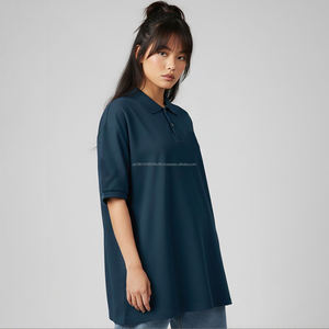 เสื้อโปโลแขนยาวผ้าฝ้าย 100% สำหรับผู้หญิง ยี่ห้อ Fit2Fight แบบเรียบหรือแบบมีลายปัก สำหรับชุดยูนิฟอร์มทำงาน - Product Image 3