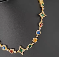 Collier de luxe pour homme, chaîne cubaine en argent, entièrement sertie de diamants D Yash, style hip-hop, fabrication indienne