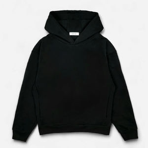 2025 OEM surdimensionné coupe régulière sweats à capuche à fermeture éclair 100% coton lourd blanc recadrée sweat à capuche Logo personnalisé - Product Image 1